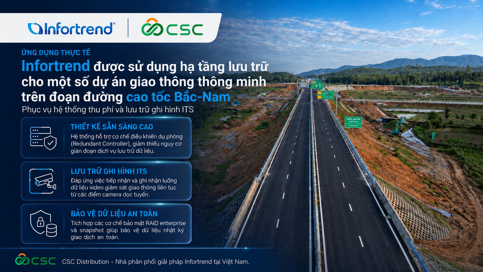 Hệ thống lưu trữ dữ liệu Infortrend tối ưu cho hạ tầng giao thông thông minh (ITS)