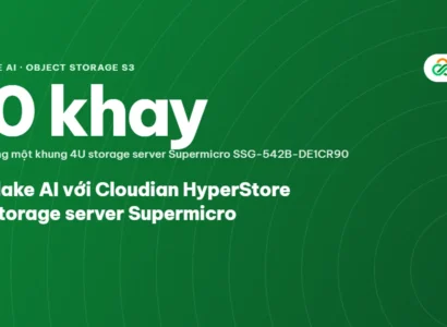 Data lake AI với Cloudian HyperStore trên storage server Supermicro