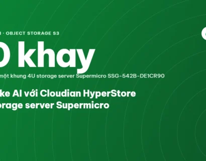 Data lake AI với Cloudian HyperStore trên storage server Supermicro