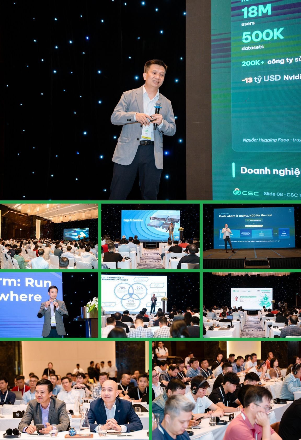 Các diễn giả trình bày tại những phiên keynote của CSC Techday ’26