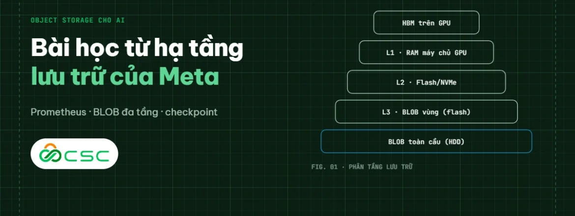 Object storage cho AI: bài học từ hạ tầng lưu trữ của Meta