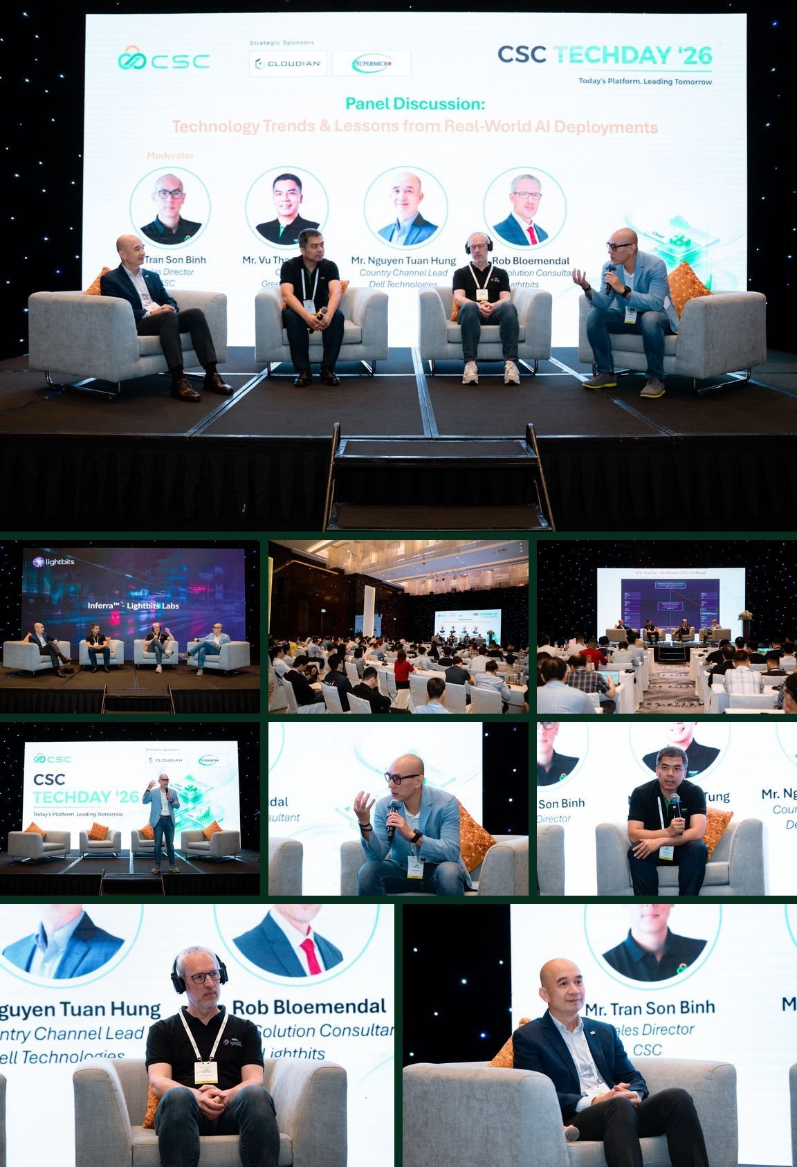 Các chuyên gia và khách mời trao đổi trong phiên panel tại CSC Techday ’26