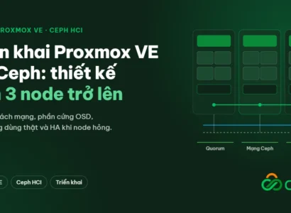Triển khai Proxmox VE với Ceph - thiết kế cụm HCI